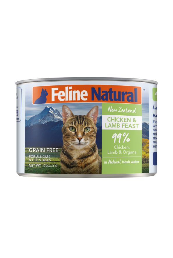 Feline Natural Canned Food Chicken & Lamb 170g